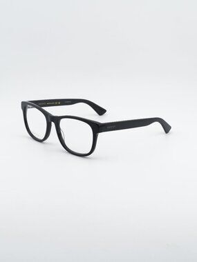 Gucci GG0004ON 001 Eyeglasses Black 53mm Square Frame